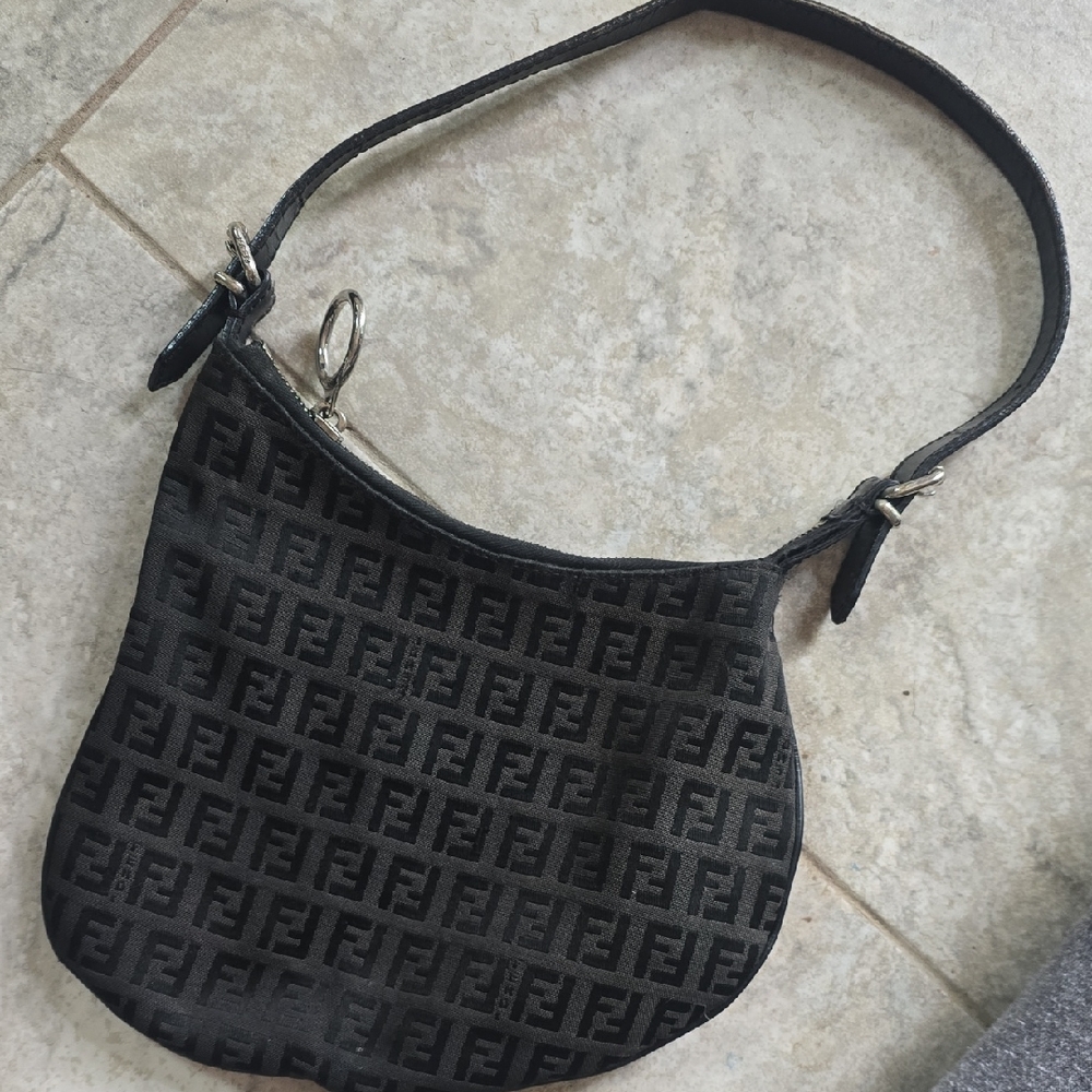 Fendi Black Monogram Shoulder Bag